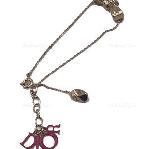 Authentic Christian Dior Logo Bow Bracelet